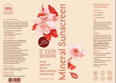 Product Label (205 Four Seasons)